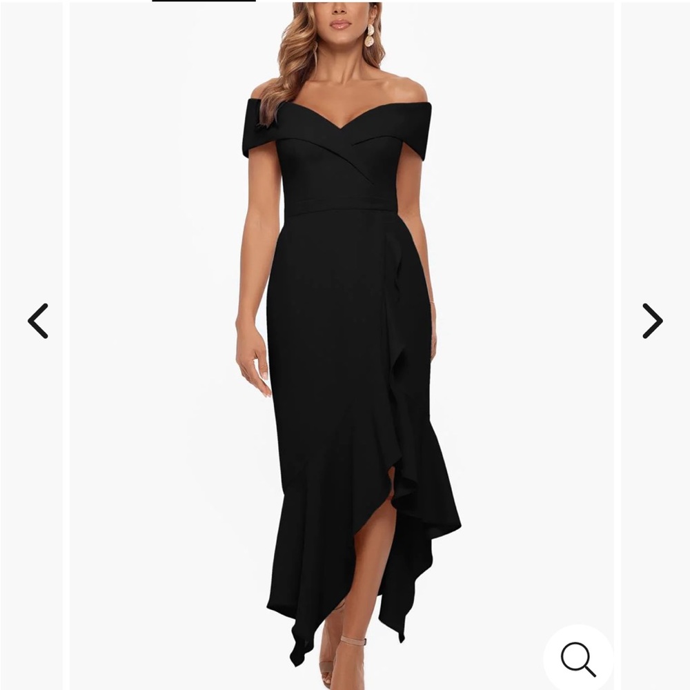 Xscape navy cocktail dress. NWT. Size 14